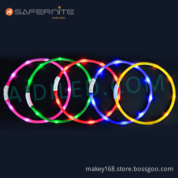 Glow In Dark Led Dog Collars Light Rechargeable Waterproof